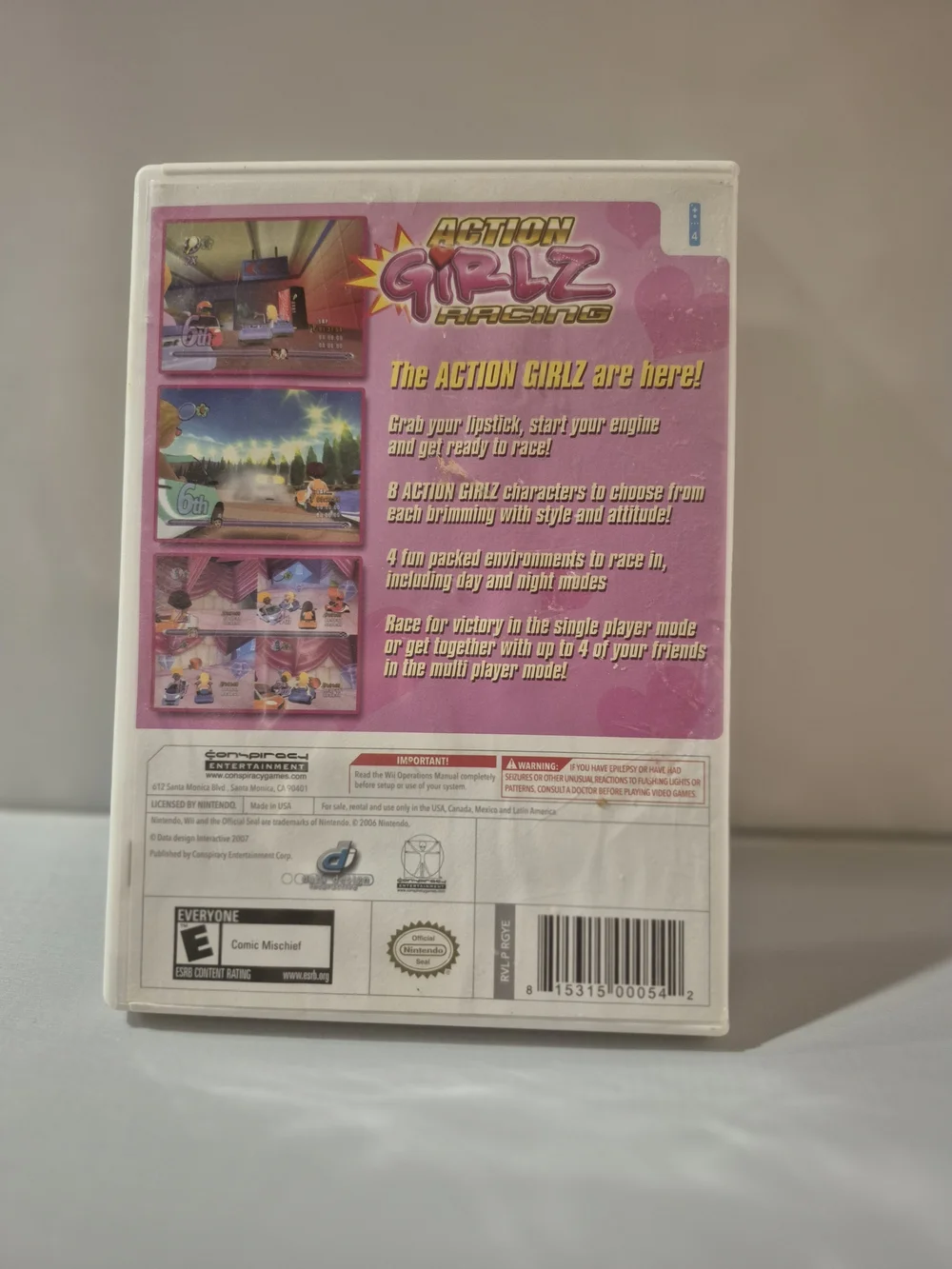 Action Girlz Racing -Wii Food Shape Kids Video Game